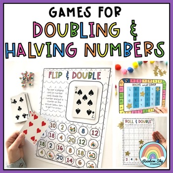 doubling and halving games by rainbow sky creations tpt