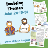 Doubting Thomas - John 20 - Kidmin Lesson & Bible Crafts