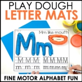 Dough Letter Mats - Fine Motor Alphabet Centers -  Letter 