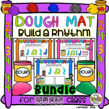 Preview of Dough Mats (Build a Rhythm) BUNDLE