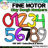 Dough Numbers Mini Set 1{Clay Dough Clipart}