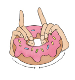 Doughnut ASL Illustration (PNG)