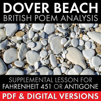 Preview of Dover Beach, Matthew Arnold Poetry Analysis, Brit Lit, PDF & Google Drive CCSS