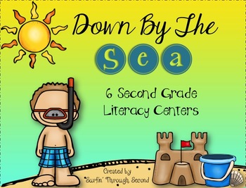 Preview of Down By The Sea Second Grade Literacy Centers