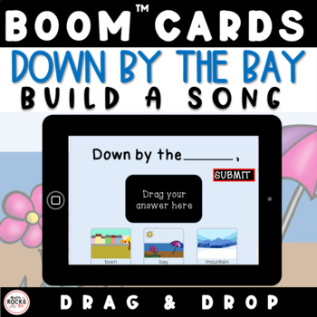 Preview of Kindergarten Down By the Bay Song Digital Boom Cards™ Activity | Nursery Rhymes