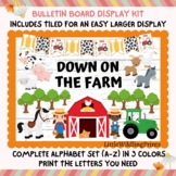 Down On The Farm Animals Spring Barn Herd Bulletin Board D