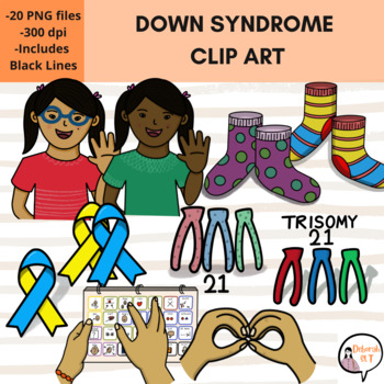 Preview of Down Syndrome Clip Art