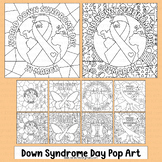 Down Syndrome Day Coloring Pages Activities Math Pop Art B