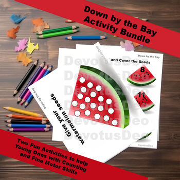 Preview of Down by the Bay Preschool, Kindergarten, Early Elementary Activity Bundle