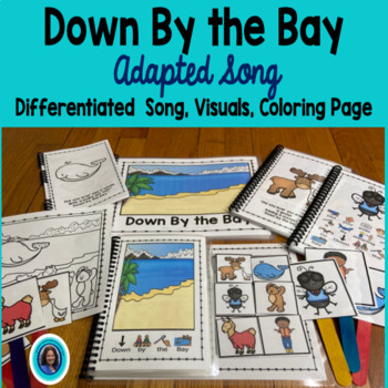 Preview of Down by the Bay Adaptive Interactive Circle Time Song Preschool or Special Ed