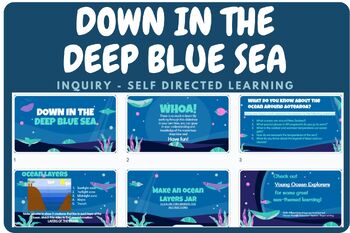 Preview of Down in the Deep Blue Sea Inquiry Learning Slides