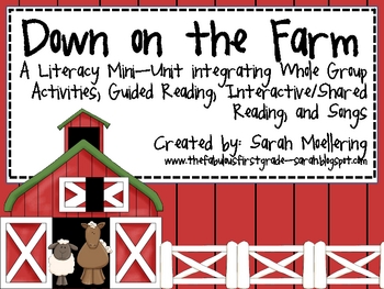 Preview of Down on the Farm Literacy Mini-Unit