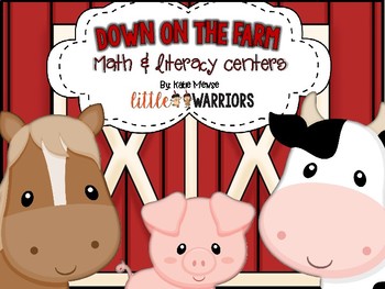 Preview of Farm Math and Literacy Centers