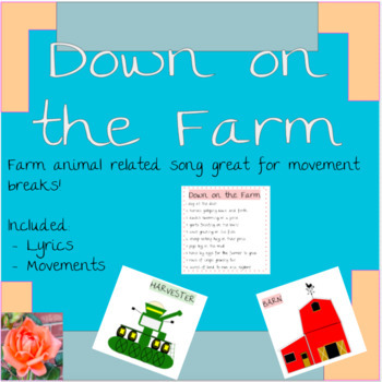 Preview of Down on the Farm - Movement Break