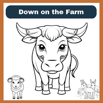 Preview of Down on the Farm: Whimsical Coloring Pages for Budding Artists