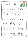 Down on the Farm themed A-Z Tracing worksheets.  Preschool