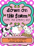 Down on the farm math and literacy unit