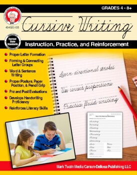 Preview of Downloaded Cursive Writing: Instruction, Practice, and Reinforcement, Grades 4-9