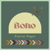 Downoald : Boho planner 2024 Graphic organizer + classroom