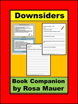 Preview of Downsiders Chapter Reading Comprehension Questions & Book Extension Ideas