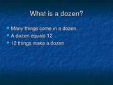 Dozen and Half Dozen Powerpoint