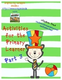 Dr. Seuss Inspired Dr. Cat Activities: Patterns and Color 