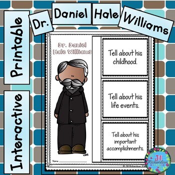 Preview of Biography Template Dr. Daniel Hale Williams Black History Month Project ESL