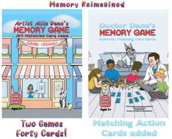 Preview of Artist Allie and Dr. Dane's Memory Game™ Printable Matching Card Game