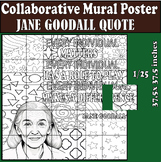 Dr .Jane Goodall Quote Collaborative Poster Women's Histor