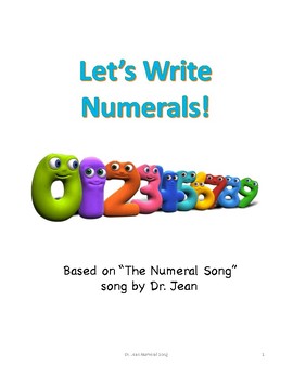 Preview of Dr. Jean Numeral Song Book