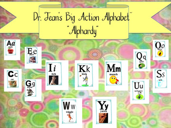 Preview of Dr. Jean's Big Action Alphabet~"Alphardy"