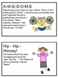 Dr. Jean's Cheers Cards #25 through #32 Pre-K to 2