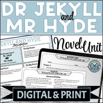Preview of Dr. Jekyll and Mr. Hyde - Novel Unit Digital & Printable