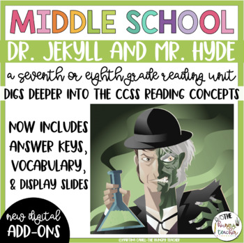 Preview of Dr. Jekyll and Mr. Hyde by Robert Louis Stevenson Novel Study for 7th and 8th