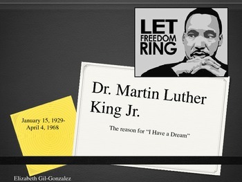 Preview of Dr. King-The reason for I Have A Dream