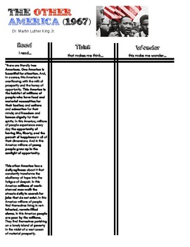 Preview of Martin Luther King Jr and Malcolm X Compare and Contrast