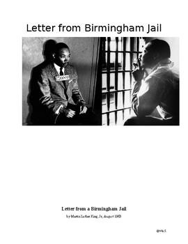 Preview of Dr. Martin Luther King: Letter from Birmingham Jail Reading and Questions