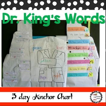Preview of Dr. King's Words - Anchor Chart and Quotes for the Primary Classroom