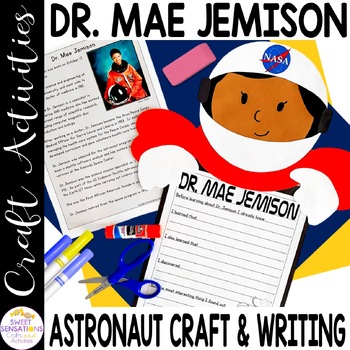 Preview of Mae Jemison Womens History Month Bulletin Board Women In History Craft Project