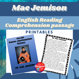 Dr. Mae Jemison - English Biography Activity Printable - W