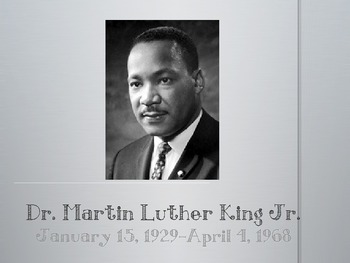 Preview of Dr. Martin Luther King Jr