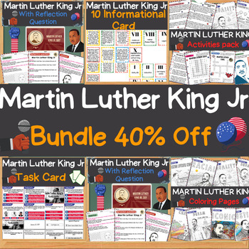 Preview of Dr. Martin Luther King, Jr Activities MLK Day - Bundle Activities pack 40% off