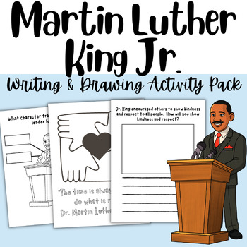 Preview of MLK Day Activity Packet Write/Draw Celebrate Dr. Martin Luther King Jr.