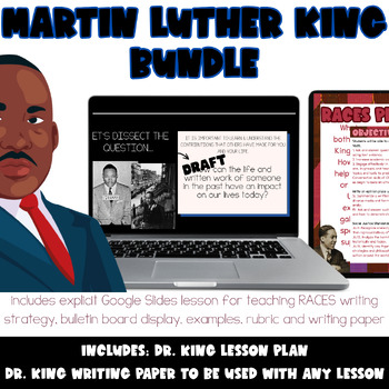 Preview of Martin Luther King, Jr. BUNDLE includes interactive slides & lesson plan