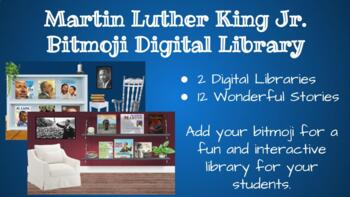 Preview of Dr. Martin Luther King Jr. Bitmoji Digital Library Google Classroom