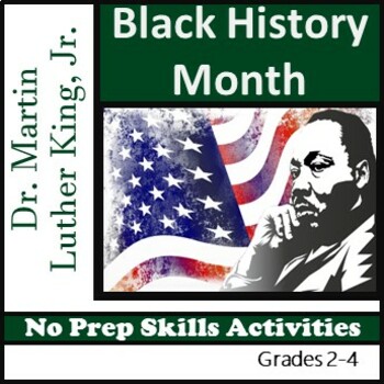 Preview of Dr. Martin Luther King, Jr. - Black History Month - NO PREP Activities, ELA