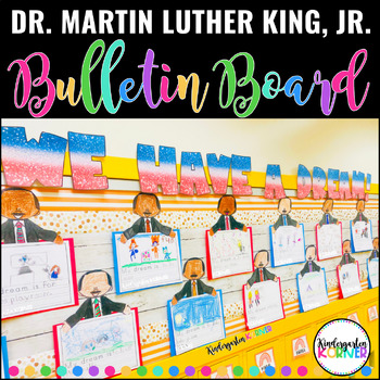 Preview of Dr. Martin Luther King Jr. Bulletin Board - Craft Writing Kindergarten 1st 2nd