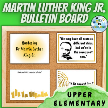 Preview of Dr Martin Luther King Jr Bulletin Board Set for Black History Month