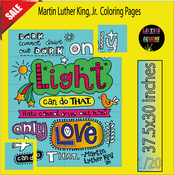 Preview of Dr. Martin Luther King, Jr. Collaborative Poster | black History Month Activity