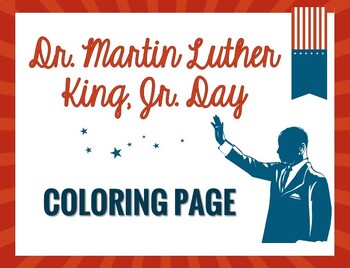 Preview of Dr. Martin Luther King, Jr. Coloring Page